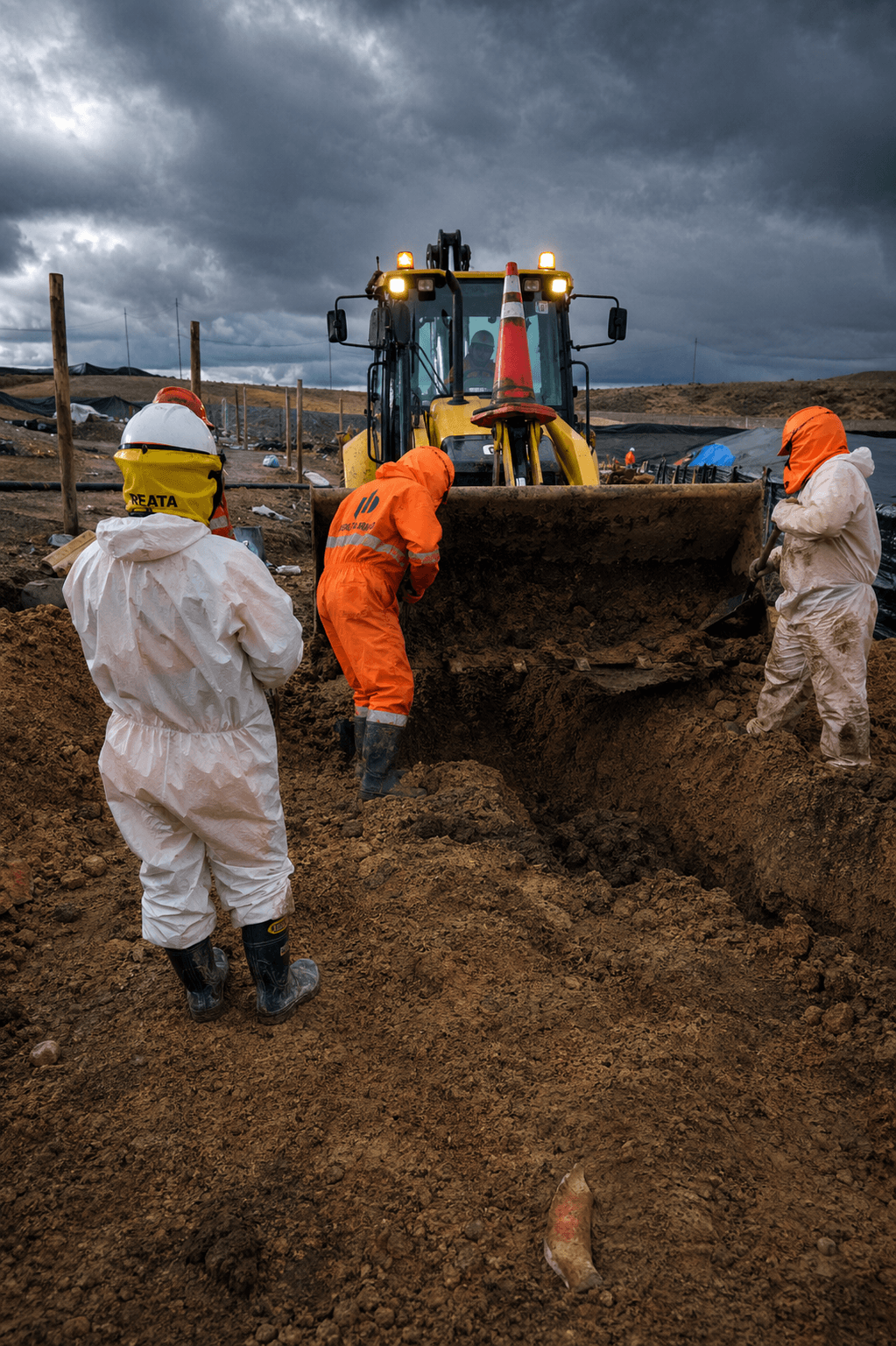 Cierre de depósito de relaves Fase 02 - poza norte - Empresa Minera en Caylloma